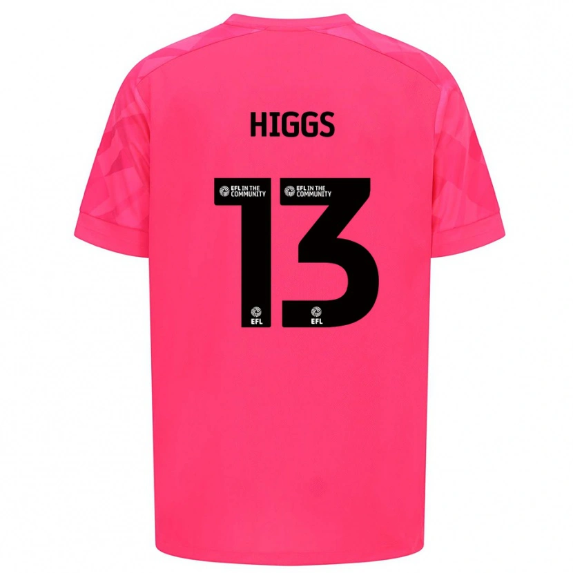 Danxen Mujer Camiseta Daniel Higgs #13 Rosa Rosa Portero Equipación 2025/26 La Camisa México