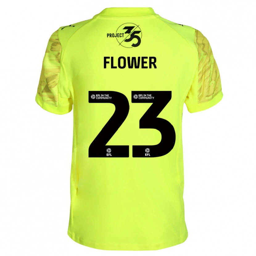 Danxen Mujer Camiseta Jack Flower #23 Negro Verde Fluorescente Portero Equipación 2025/26 La Camisa México