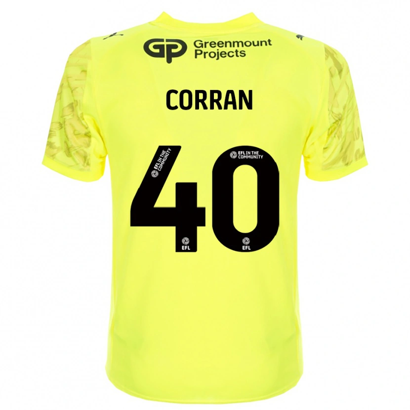Danxen Mujer Camiseta Matthew Corran #40 Negro Verde Fluorescente Portero Equipación 2025/26 La Camisa México
