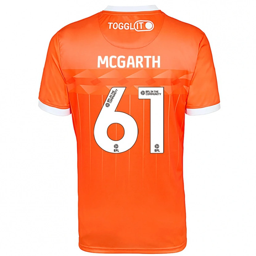 Danxen Mujer Camiseta Ethan McGarth #61 Blanco Naranja Portero Equipación 2025/26 La Camisa México