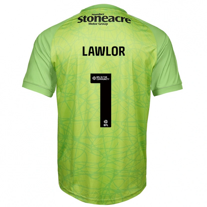 Danxen Mujer Camiseta Ian Lawlor #1 Verde Claro Portero Equipación 2025/26 La Camisa México