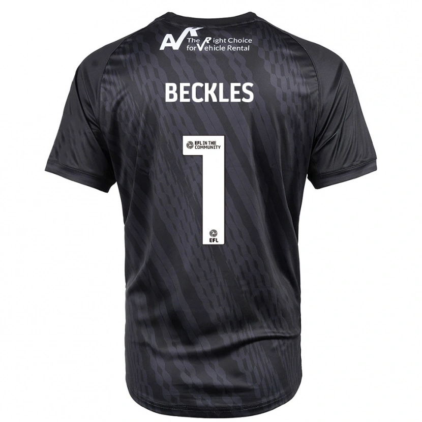 Danxen Mujer Camiseta Frankie Beckles #1 Blanco Negro Portero Equipación 2025/26 La Camisa México