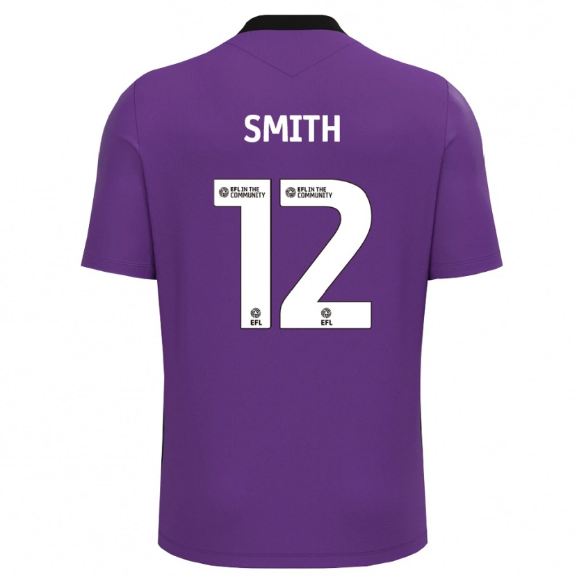 Danxen Mujer Camiseta Tom Smith #12 Blanco Morado Portero Equipación 2025/26 La Camisa México