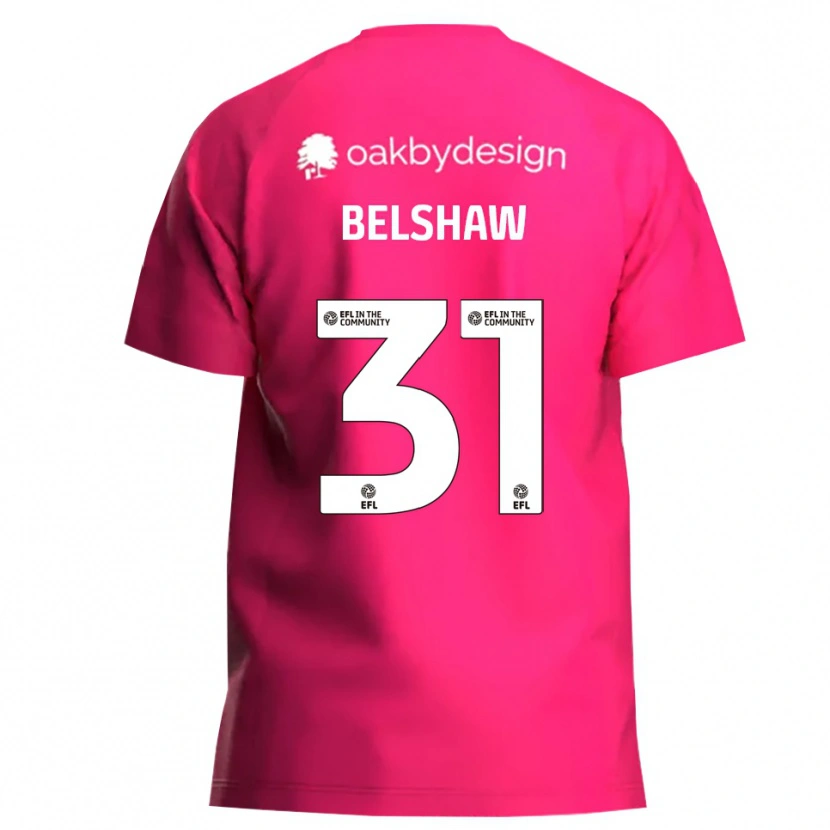 Danxen Mujer Camiseta James Belshaw #31 Magenta Portero Equipación 2025/26 La Camisa México