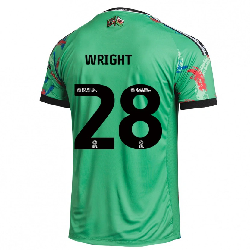 Danxen Mujer Camiseta Jordan Wright #28 Rojo Verde Portero Equipación 2025/26 La Camisa México