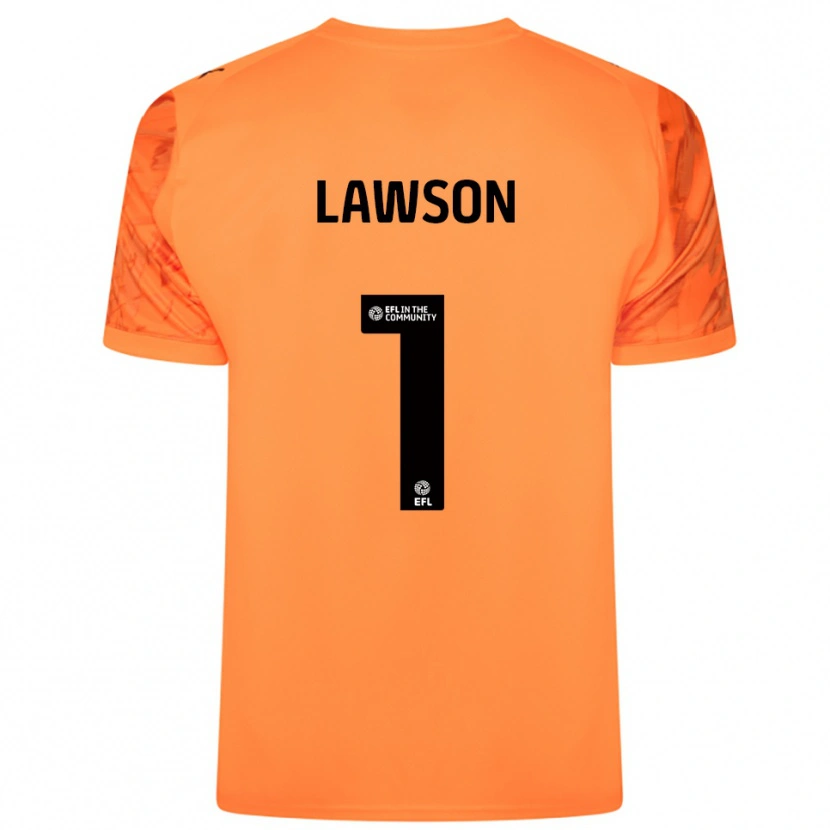 Danxen Mujer Camiseta Harvey Lawson #1 Negro Naranja Portero Equipación 2025/26 La Camisa México