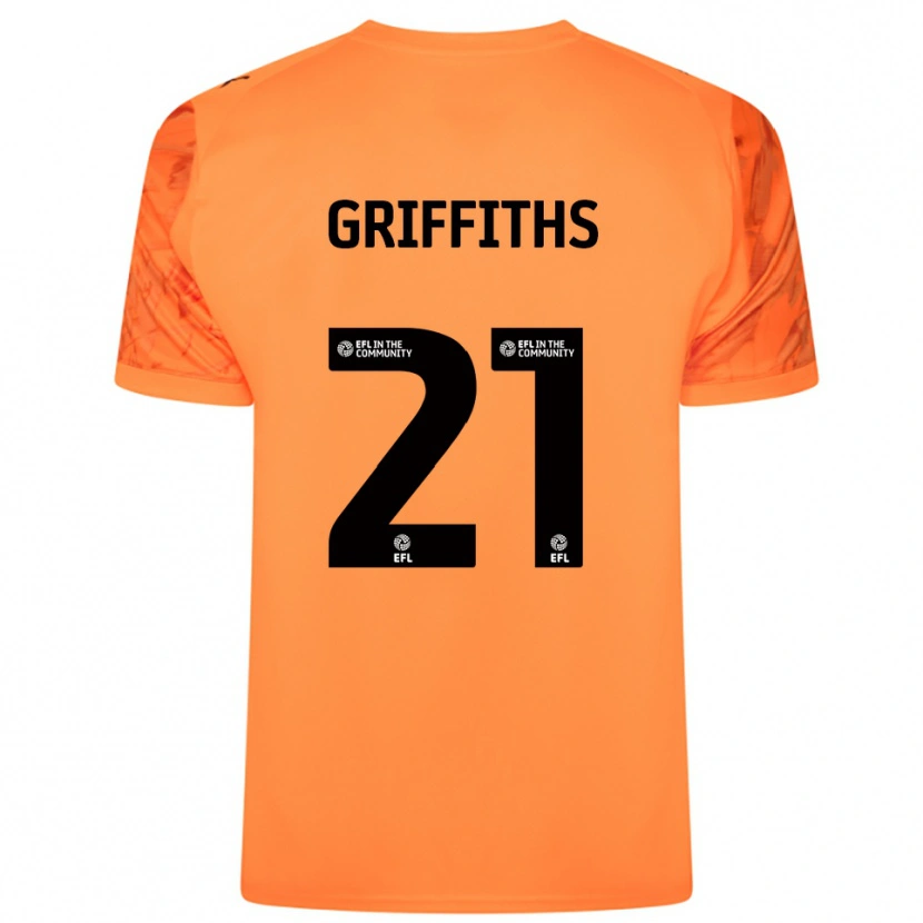Danxen Mujer Camiseta Harry Griffiths #21 Negro Naranja Portero Equipación 2025/26 La Camisa México