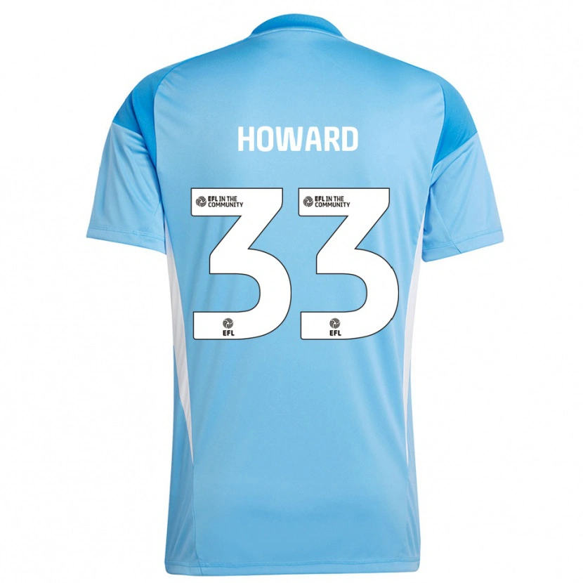 Danxen Mujer Camiseta Mark Howard #33 Azul Cielo Portero Equipación 2025/26 La Camisa México