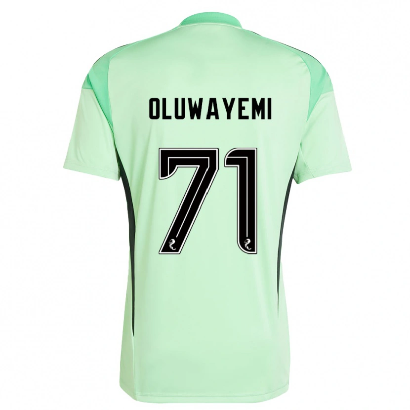 Danxen Mujer Camiseta Tobi Oluwayemi #71 Negro Verde Claro Portero Equipación 2025/26 La Camisa México