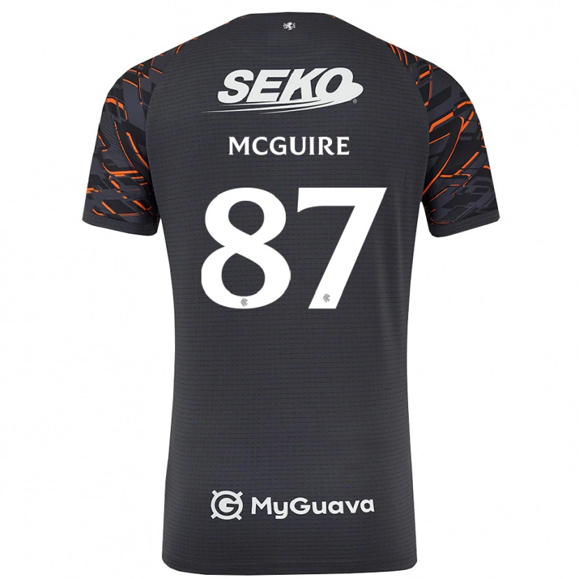 Danxen Mujer Camiseta Rydnn McGuire #87 Gris Oscuro Portero Equipación 2025/26 La Camisa México