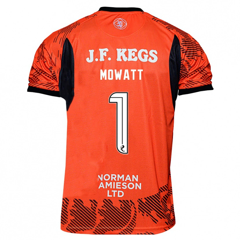 Danxen Mujer Camiseta Beth Mowatt #1 Negro Naranja Portero Equipación 2025/26 La Camisa México