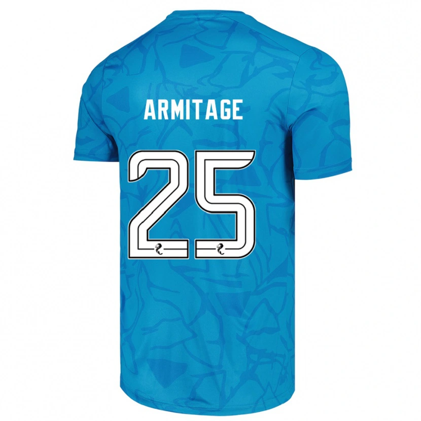Danxen Mujer Camiseta Rowena Armitage #25 Blanco Azul Portero Equipación 2025/26 La Camisa México