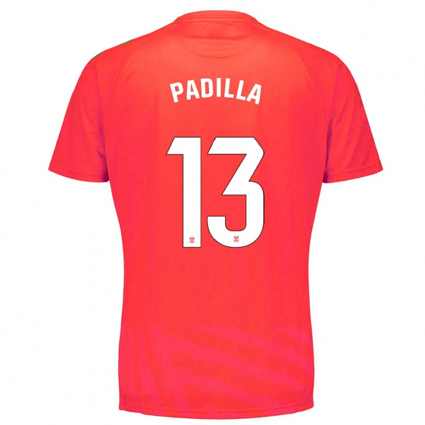 Danxen Mujer Camiseta Alejandro Padilla #13 Rojo Blanco Portero Equipación 2025/26 La Camisa México