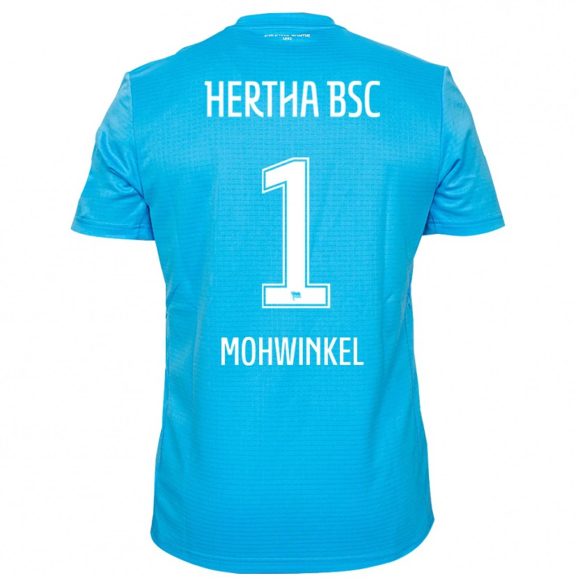Danxen Mujer Camiseta Maximilian Mohwinkel #1 Azul Claro Blanco Portero Equipación 2025/26 La Camisa México