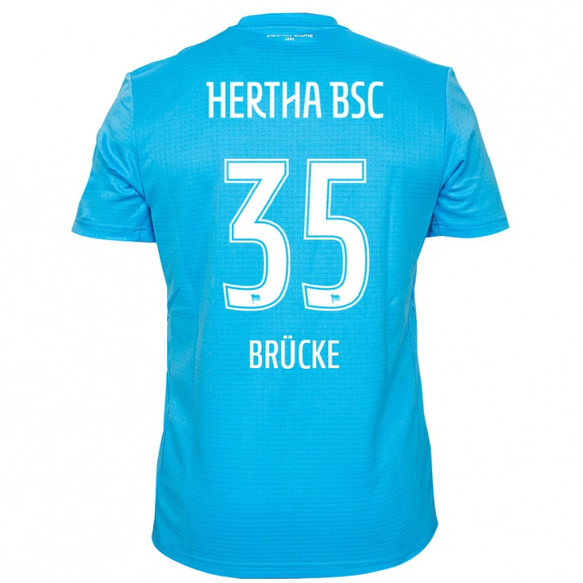 Danxen Mujer Camiseta Marius Gersbeck #35 Azul Claro Blanco Portero Equipación 2025/26 La Camisa México