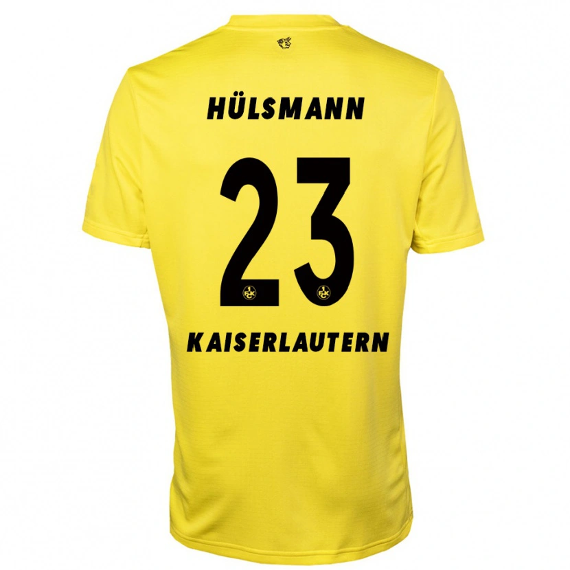 Danxen Mujer Camiseta Randy Hülsmann #23 Negro Amarillo Portero Equipación 2025/26 La Camisa México