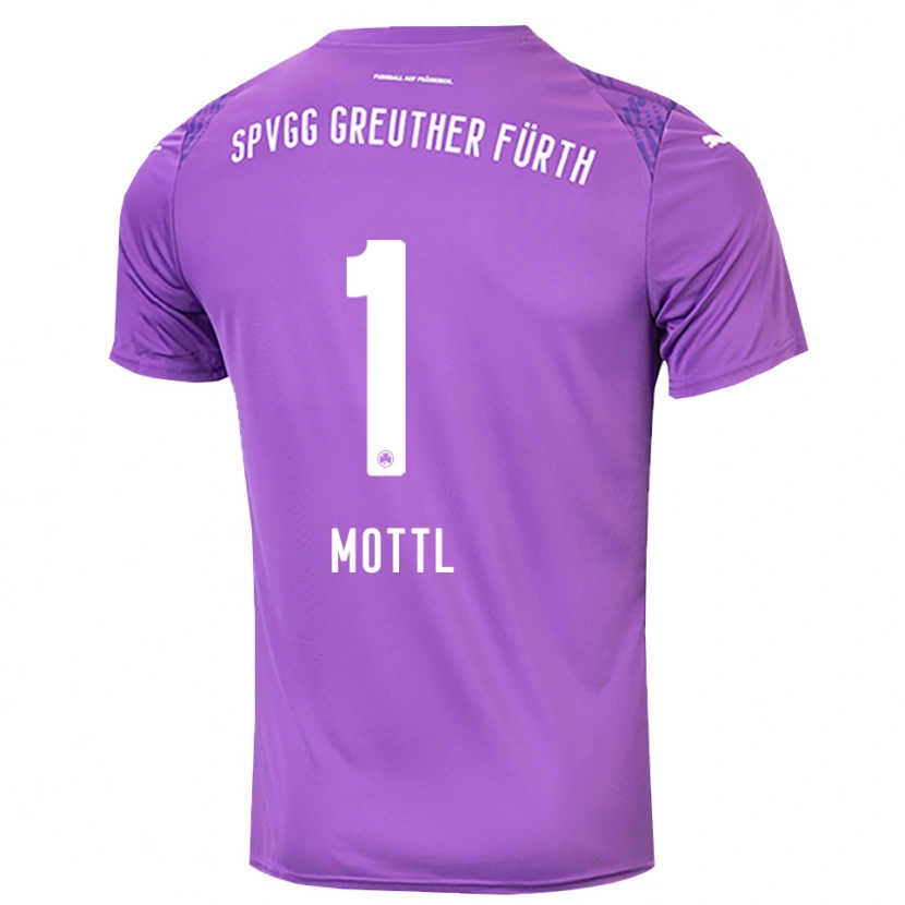 Danxen Mujer Camiseta Jan Mottl #1 Blanco Púrpura Portero Equipación 2025/26 La Camisa México