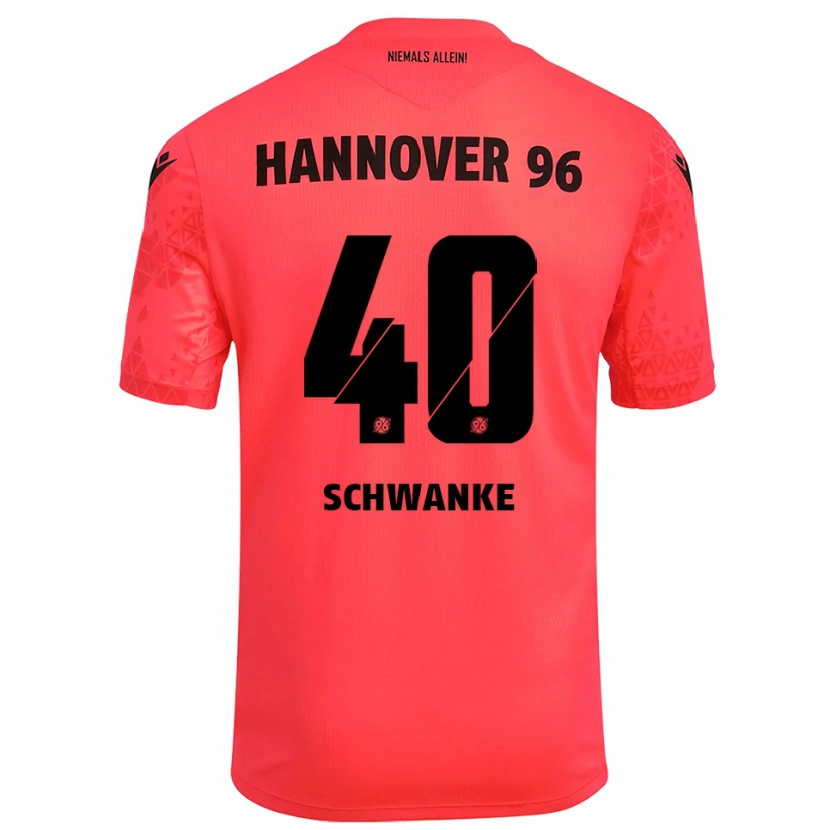 Danxen Mujer Camiseta Jonas Schwanke #40 Negro Rojo Portero Equipación 2025/26 La Camisa México