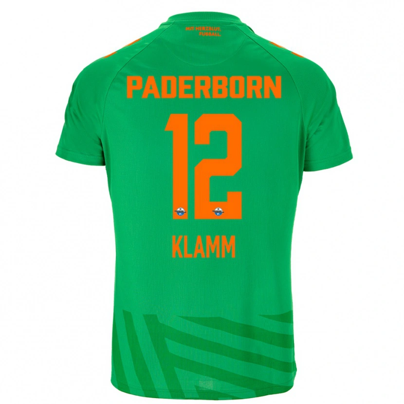 Danxen Mujer Camiseta Felix Klamm #12 Naranja Verde Portero Equipación 2025/26 La Camisa México