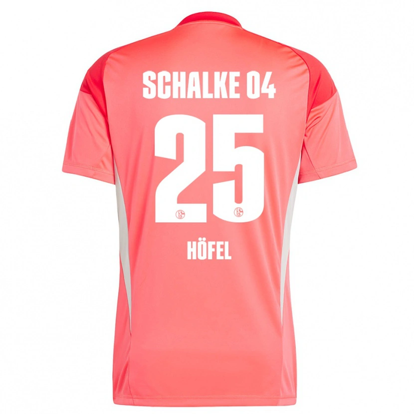 Danxen Mujer Camiseta Luca Höfel #25 Rojo Coral Portero Equipación 2025/26 La Camisa México