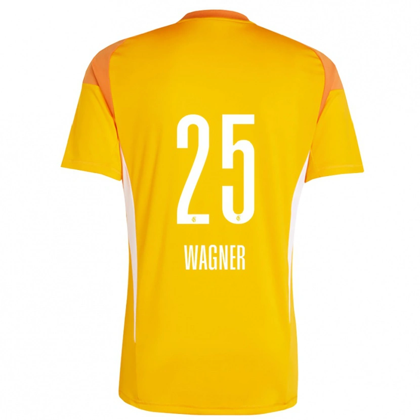 Danxen Mujer Camiseta Allison Wagner #25 Naranja Amarillo Portero Equipación 2025/26 La Camisa México