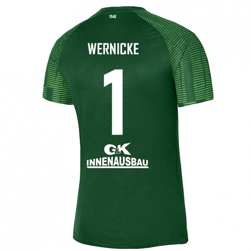 Danxen Mujer Camiseta Samuli Wernicke #1 Negro Verde Oscuro Portero Equipación 2025/26 La Camisa México