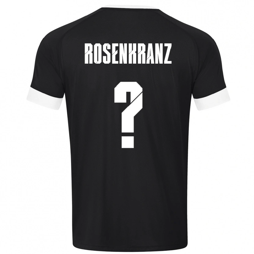 Danxen Mujer Camiseta Colin Rosenkranz #0 Blanco Negro Portero Equipación 2025/26 La Camisa México