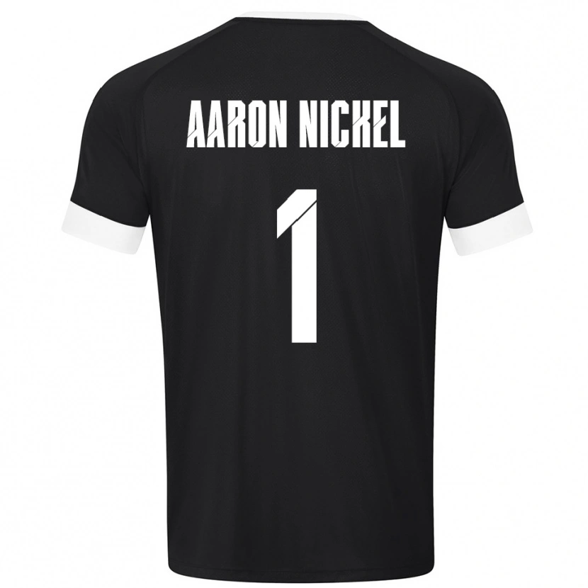 Danxen Mujer Camiseta Arvit Aaron Nickel #1 Blanco Negro Portero Equipación 2025/26 La Camisa México