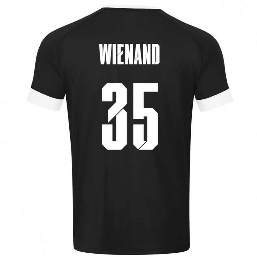 Danxen Mujer Camiseta Felix Wienand #35 Blanco Negro Portero Equipación 2025/26 La Camisa México