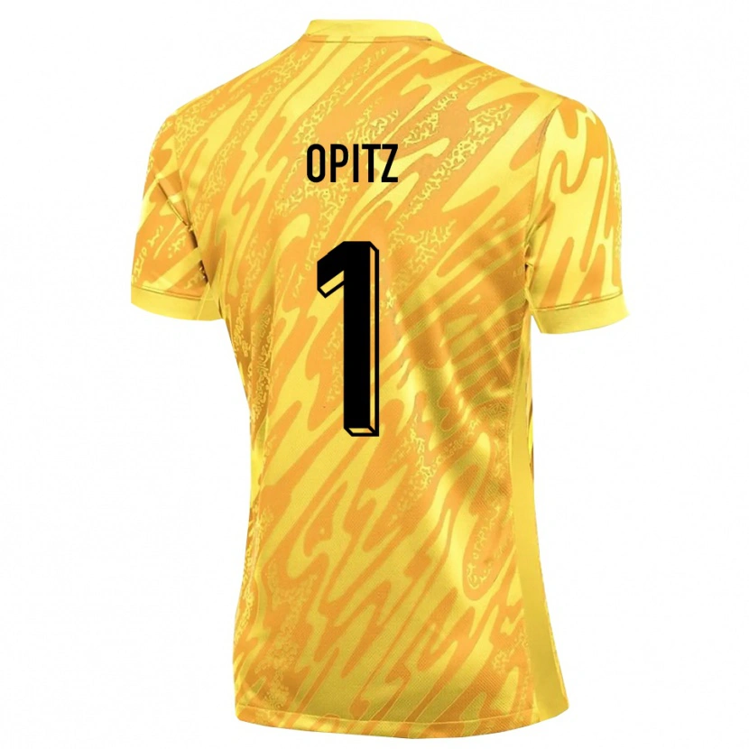 Danxen Mujer Camiseta Tom Opitz #1 Naranja Amarillo Portero Equipación 2025/26 La Camisa México