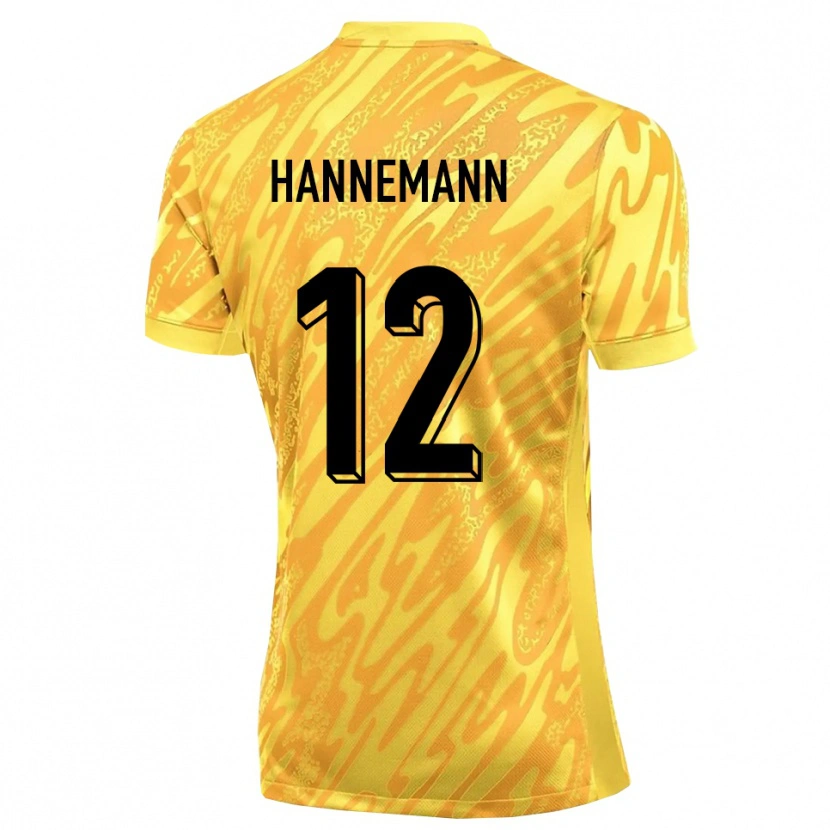 Danxen Mujer Camiseta Sören Hannemann #12 Naranja Amarillo Portero Equipación 2025/26 La Camisa México