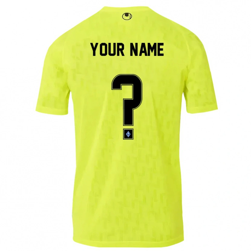 Danxen Mujer Camiseta SV Waldhof Mannheim Negro Amarillo Portero Equipación 2025/26 La Camisa México