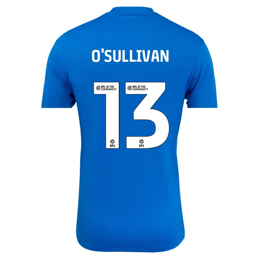 Danxen Mujer Camiseta William O'Sullivan #13 Azul Blanco Portero Equipación 2025/26 La Camisa México
