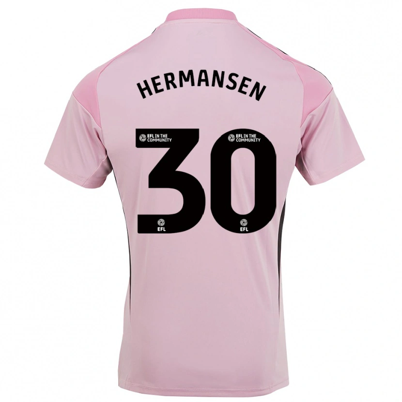 Danxen Mujer Camiseta Mads Hermansen #30 Rosa Flor De Cerezo Portero Equipación 2025/26 La Camisa México