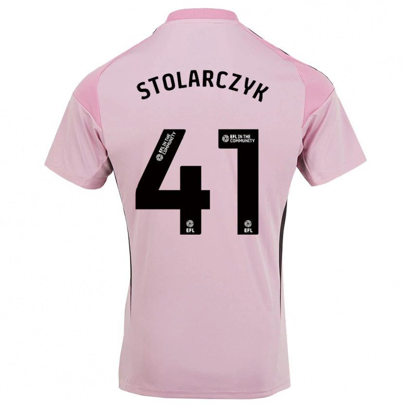 Danxen Mujer Camiseta Jakub Stolarczyk #41 Rosa Flor De Cerezo Portero Equipación 2025/26 La Camisa México