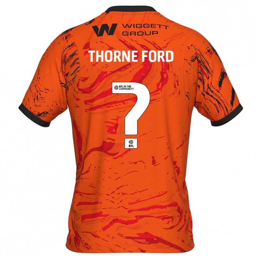 Danxen Mujer Camiseta Evie Thorne Ford #0 Naranja Negro Portero Equipación 2025/26 La Camisa México