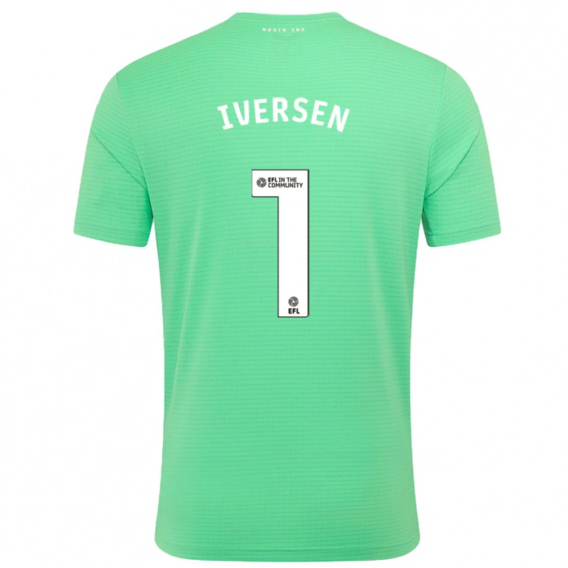 Danxen Mujer Camiseta Daniel Iversen #1 Turquesa Pastel Portero Equipación 2025/26 La Camisa México