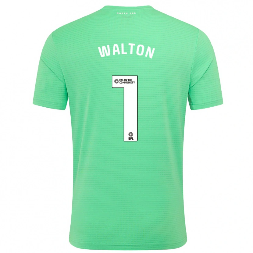 Danxen Mujer Camiseta Jack Walton #1 Turquesa Pastel Portero Equipación 2025/26 La Camisa México
