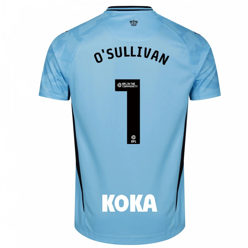 Danxen Mujer Camiseta Maria O'sullivan #1 Azul Cielo Claro Portero Equipación 2025/26 La Camisa México