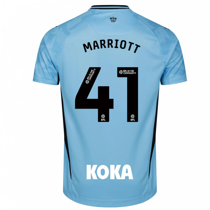 Danxen Mujer Camiseta Alfie Marriott #41 Azul Cielo Claro Portero Equipación 2025/26 La Camisa México