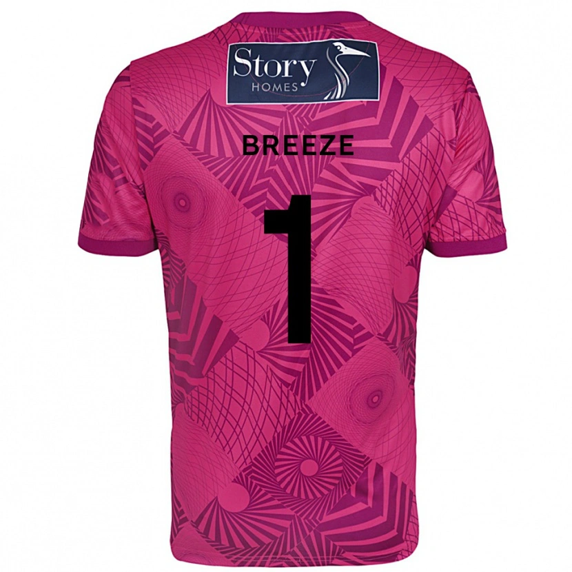Danxen Mujer Camiseta Gabriel Breeze #1 Morado Magenta Portero Equipación 2025/26 La Camisa México