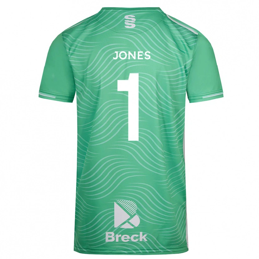 Danxen Mujer Camiseta Zac Jones #1 Turquesa Medio Portero Equipación 2025/26 La Camisa México