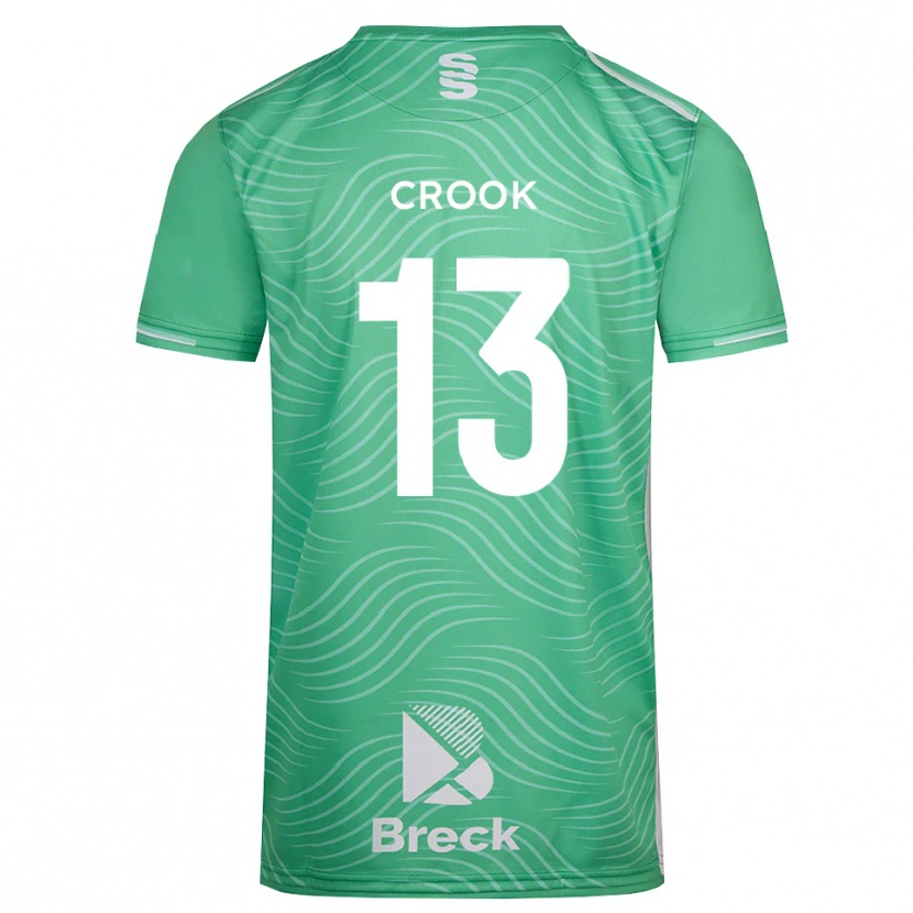 Danxen Mujer Camiseta Millie Crook #13 Turquesa Medio Portero Equipación 2025/26 La Camisa México