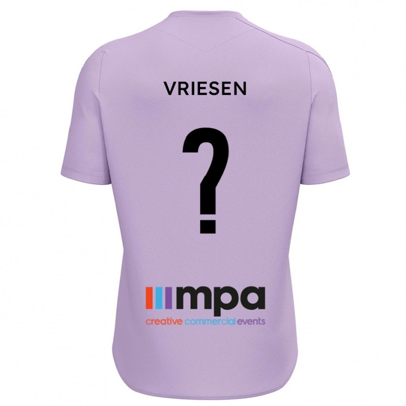Danxen Mujer Camiseta Fabian Vriesen #0 Negro Violeta Portero Equipación 2025/26 La Camisa México