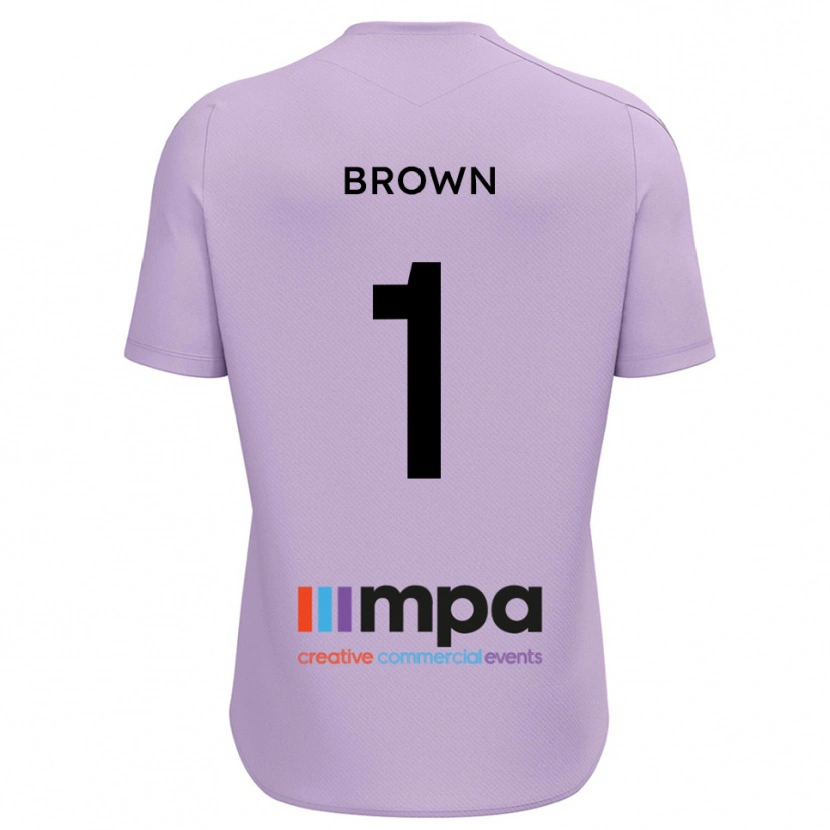 Danxen Mujer Camiseta Rory Brown #1 Negro Violeta Portero Equipación 2025/26 La Camisa México