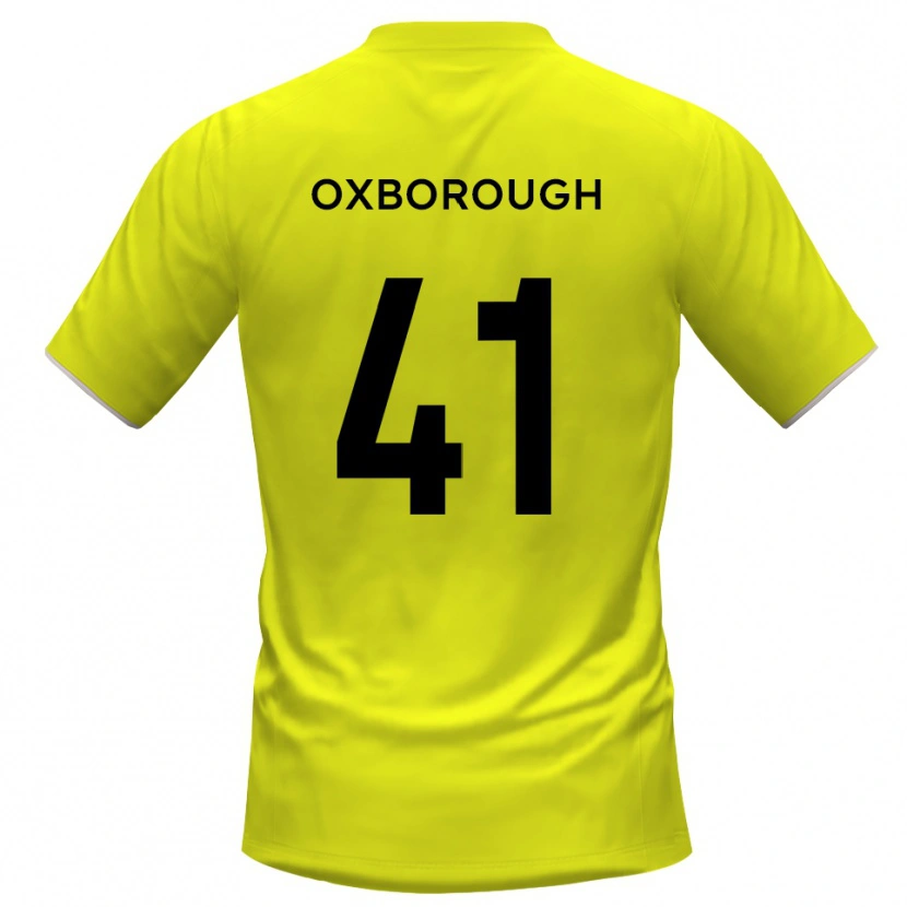 Danxen Mujer Camiseta Ewan Oxborough #41 Negro Amarillo Portero Equipación 2025/26 La Camisa México