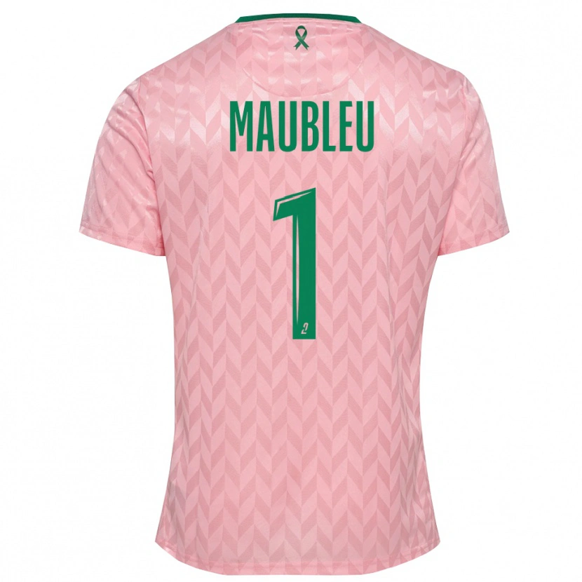Danxen Mujer Camiseta Brice Maubleu #1 Verde Rosa Portero Equipación 2025/26 La Camisa México