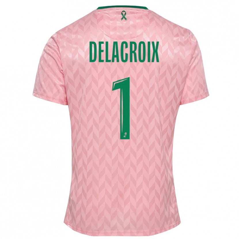 Danxen Mujer Camiseta Noa Delacroix #1 Verde Rosa Portero Equipación 2025/26 La Camisa México