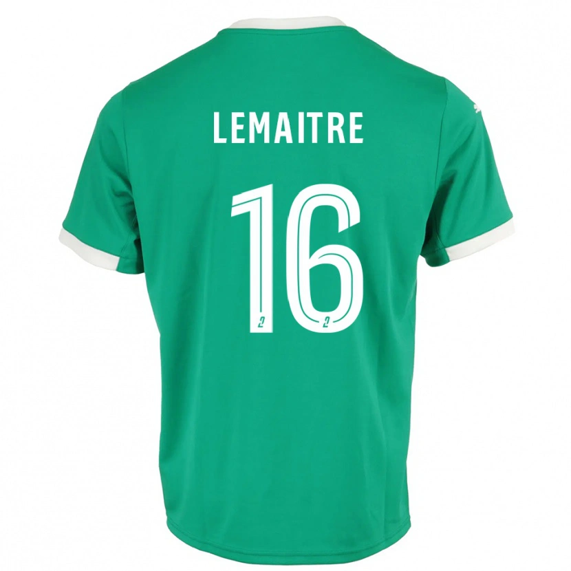 Danxen Mujer Camiseta Nicolas Lemaître #16 Blanco Verde Portero Equipación 2025/26 La Camisa México