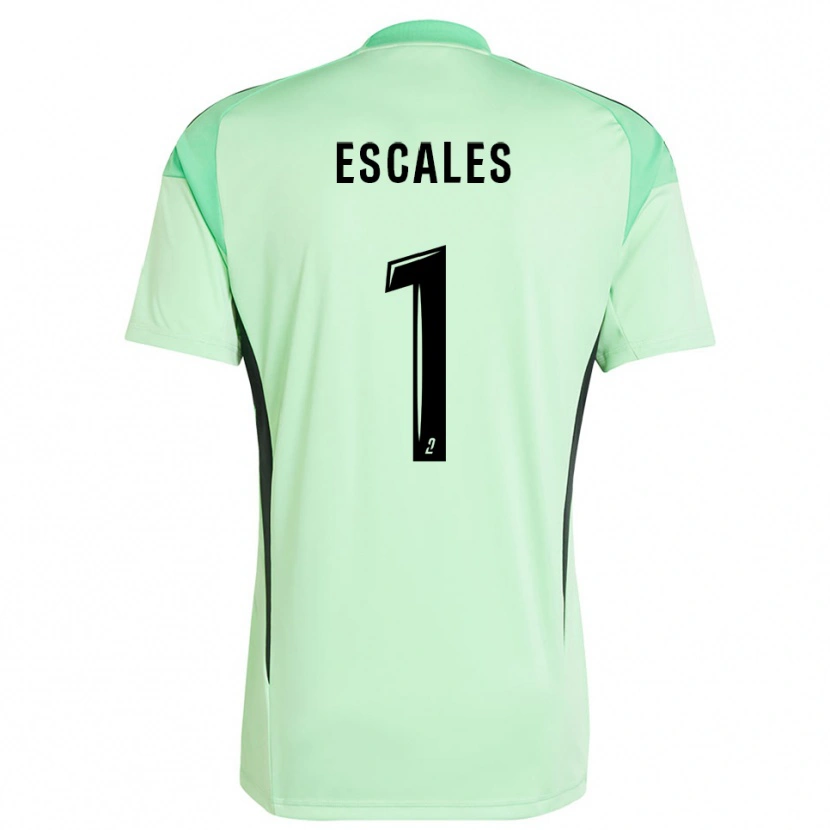 Danxen Mujer Camiseta Florian Escales #1 Negro Verde Claro Portero Equipación 2025/26 La Camisa México